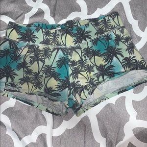 pink victoria secret palm tree shorts